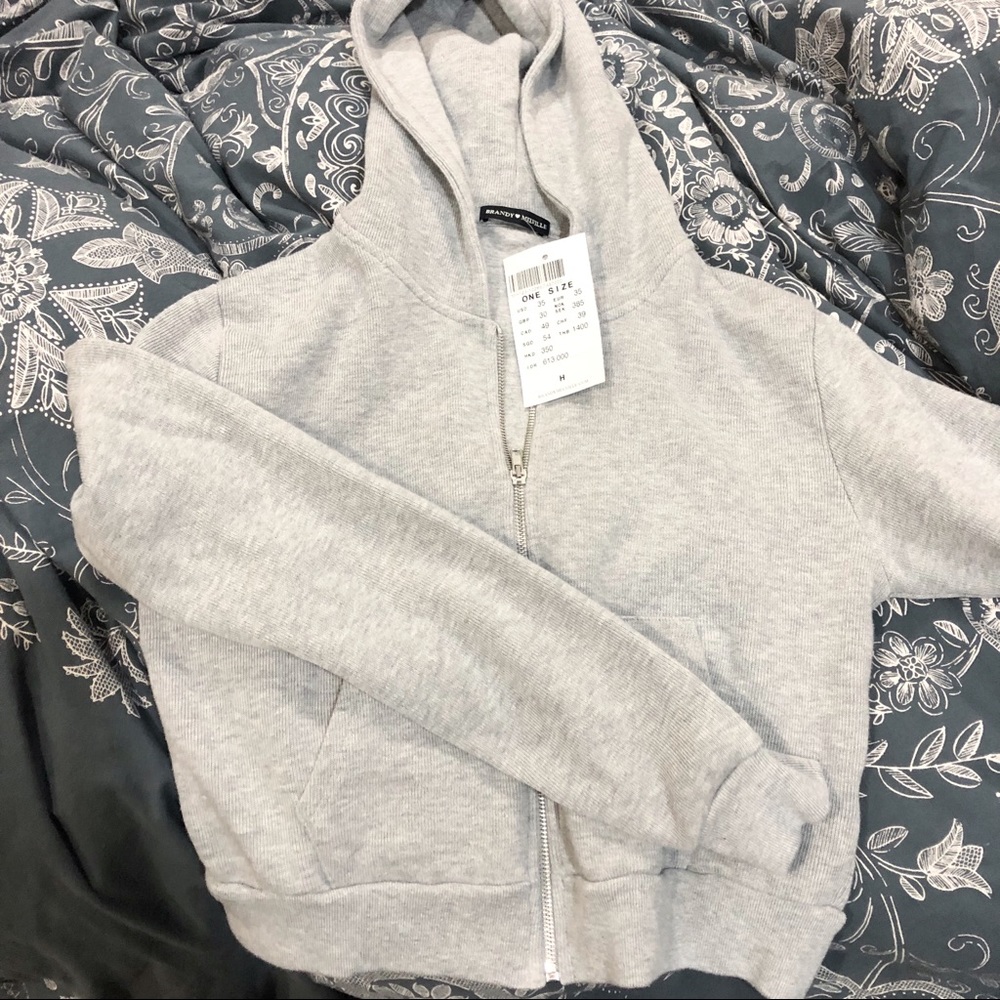 brandy melville crystal hoodie